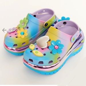 Barely worn Lazy Oaf x Crocs New Dimensions Megacrush clog collab
